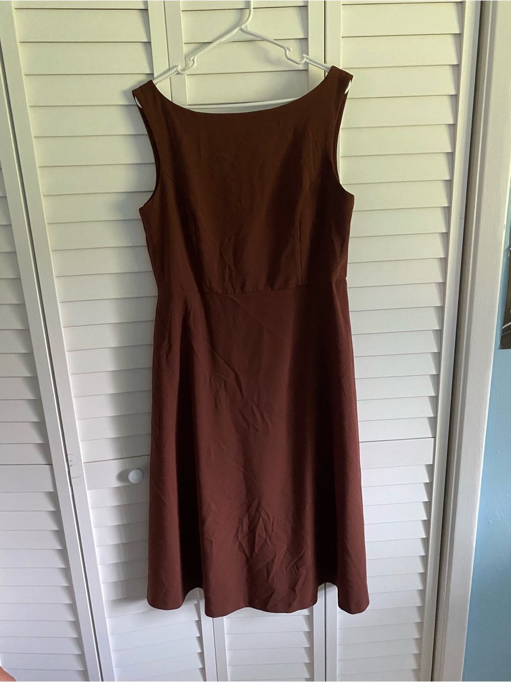 Dark chocolate brown dress with pockets